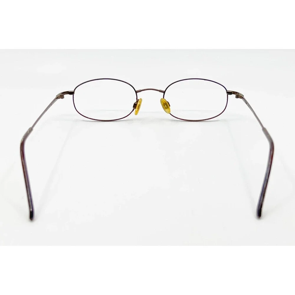 Savile Row Eyeglasses Frames Unisex Brown Oval Full Rim 44-20-135